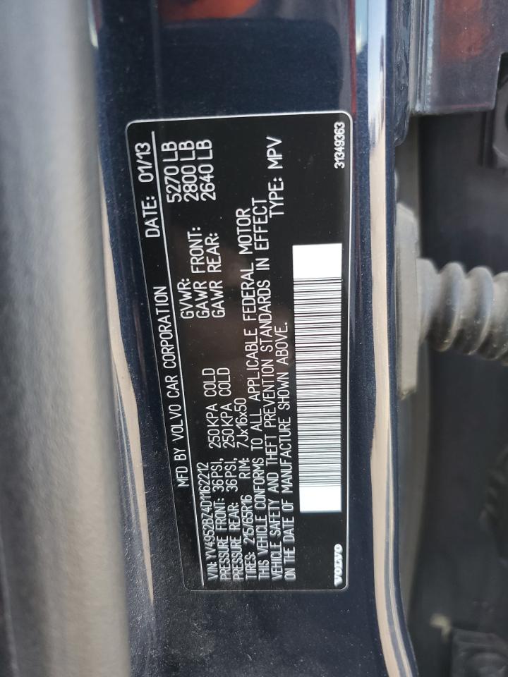 2013 Volvo Xc70 3.2 VIN: YV4952BZ4D1162212 Lot: 68458245