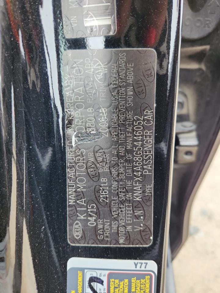 2016 Kia Forte Lx VIN: KNAFX4A68G5446052 Lot: 67407335