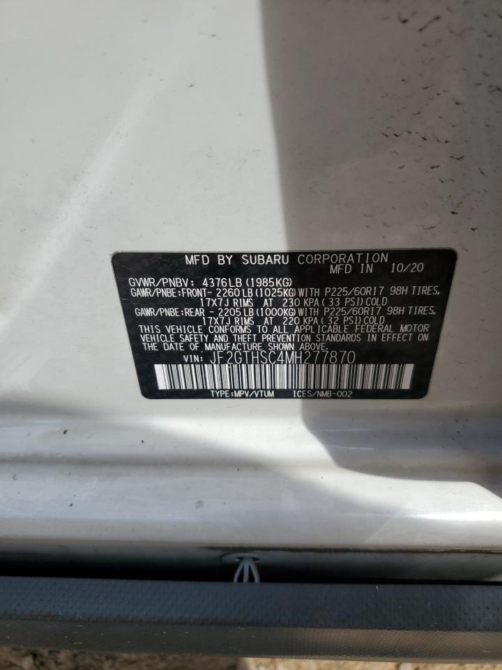 2021 Subaru Crosstrek Sport VIN: JF2GTHSC4MH277870 Lot: 68846795