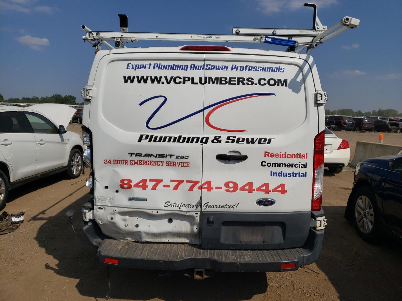 2016 Ford Transit T-250 VIN: 1FTYR1ZG1GKA45462 Lot: 68673465