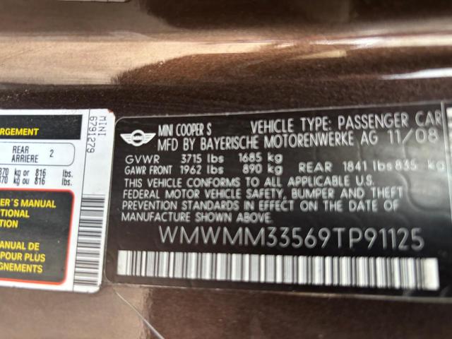 2009 MINI COOPER S CLUBMAN