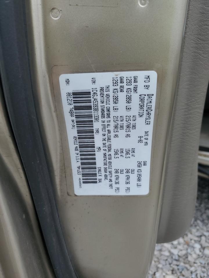 2003 Chrysler Voyager Lx VIN: 1C4GJ45393B113301 Lot: 69915575