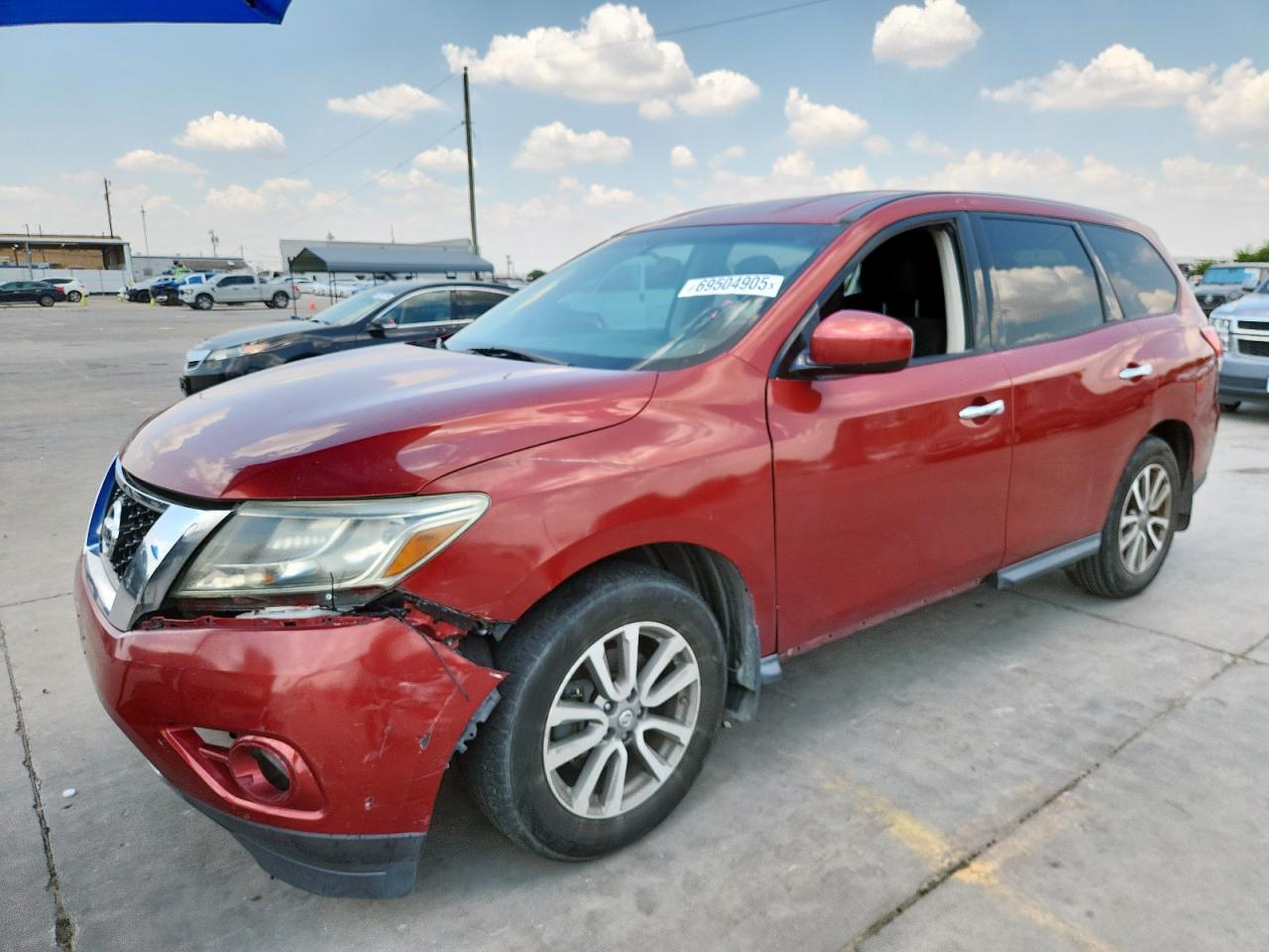 2014 Nissan Pathfinder S brown suv gas 5N1AR2MN0EC701165 photo #1