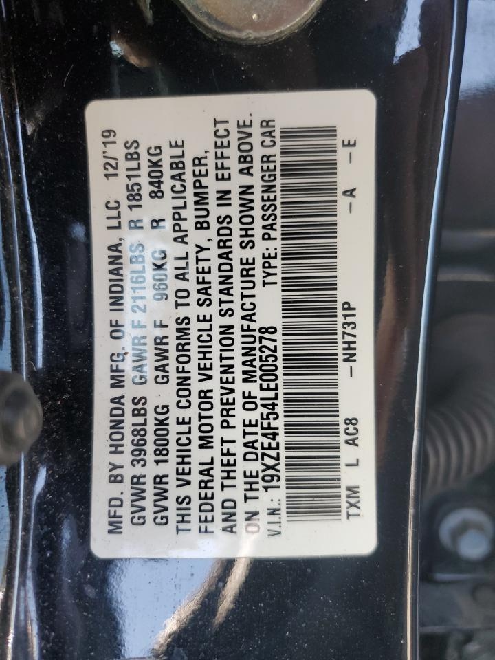 2020 Honda Insight Ex VIN: 19XZE4F54LE005278 Lot: 67597155