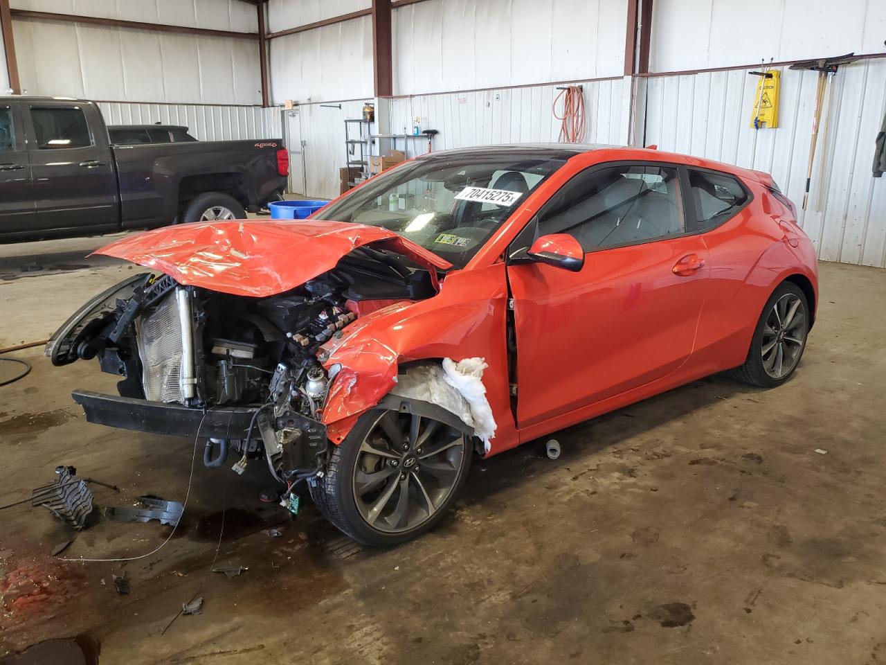 2019 Hyundai Veloster Base orange null gas KMHTG6AF1KU015788 photo #1