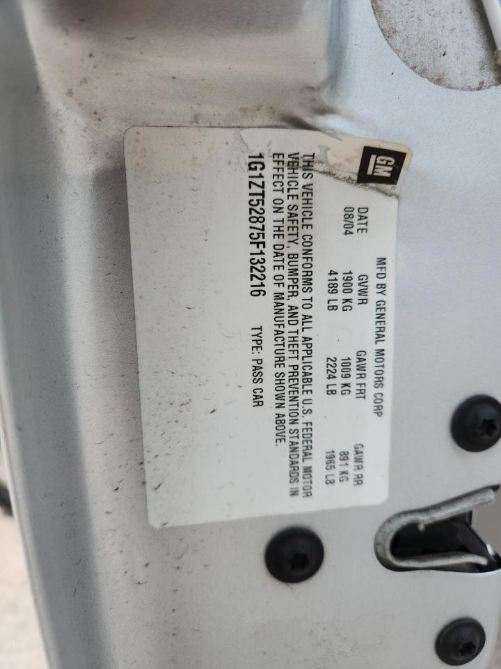 2005 Chevrolet Malibu Ls VIN: 1G1ZT52875F132216 Lot: 82028365