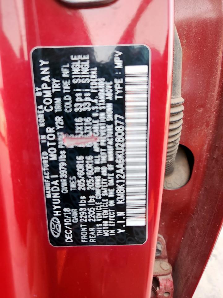 2019 Hyundai Kona Se VIN: KM8K12AA6KU280877 Lot: 70575505