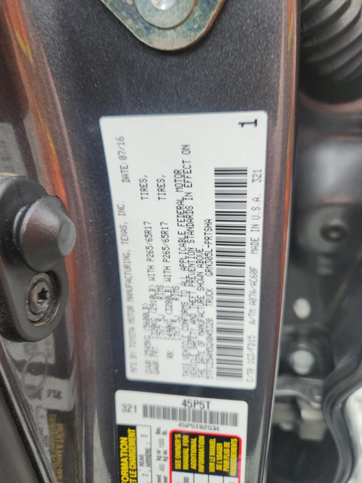 2016 Toyota Tacoma Double Cab VIN: 5TFCZ5AN5GX045320 Lot: 70534005