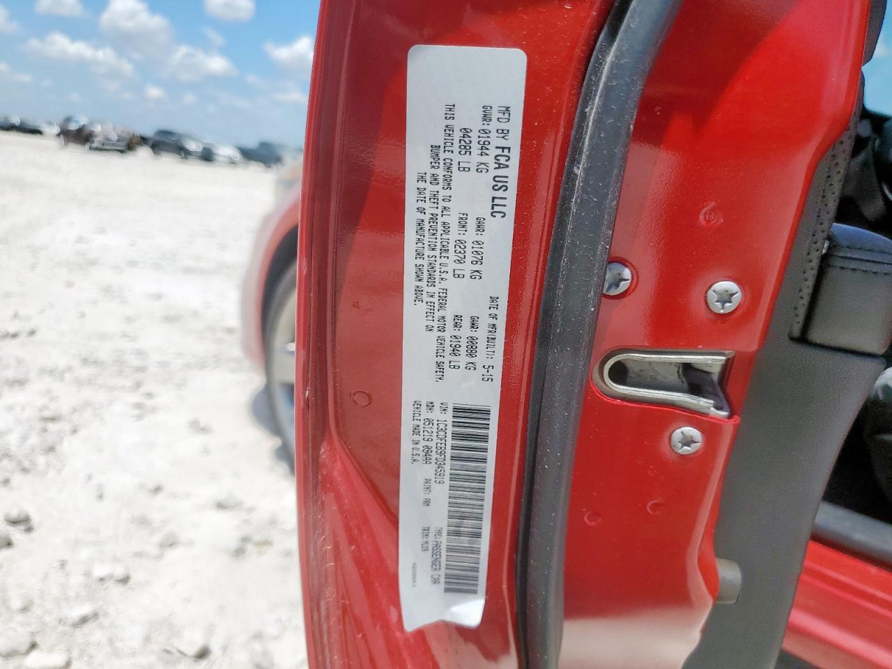 2015 Dodge Dart Gt VIN: 1C3CDFEB9FD345919 Lot: 68672075