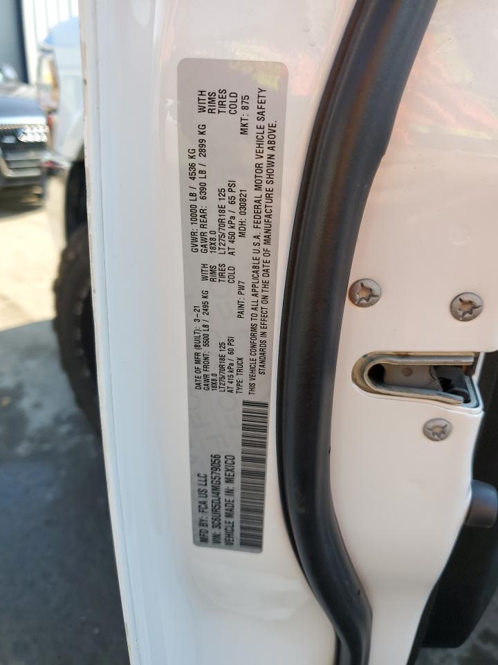 2021 Ram 2500 Big Horn VIN: 3C6UR5DJ4MG579056 Lot: 68415795