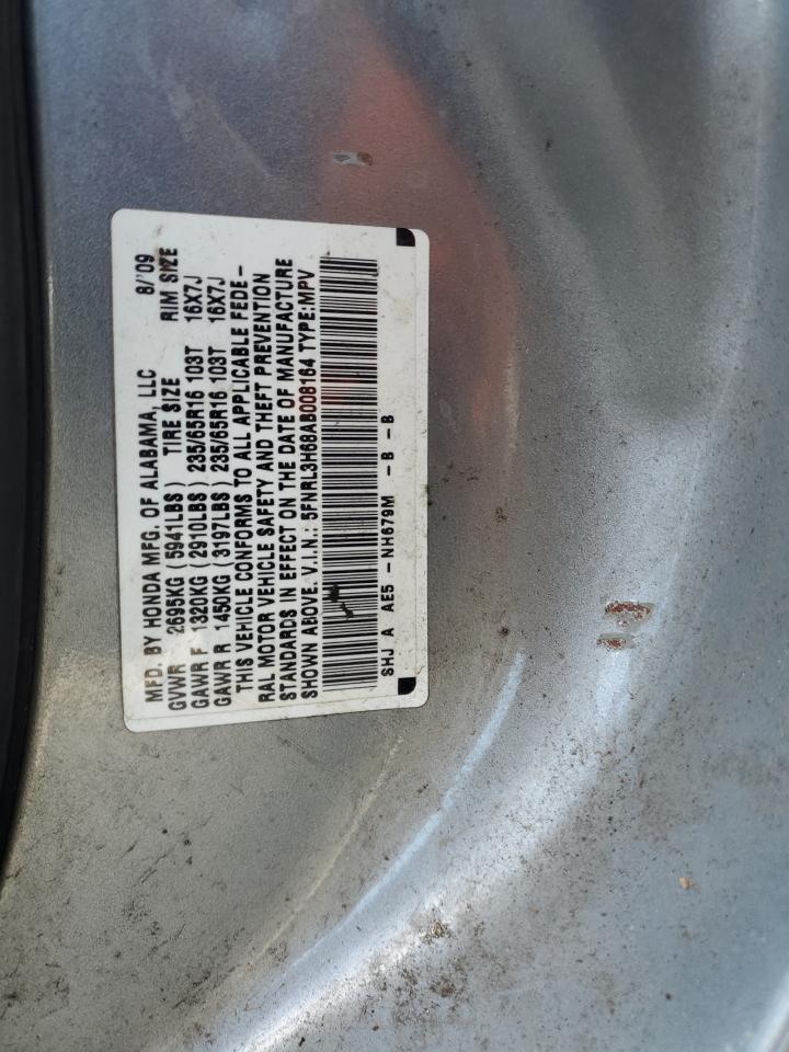 2010 Honda Odyssey Exl VIN: 5FNRL3H68AB008164 Lot: 70351555