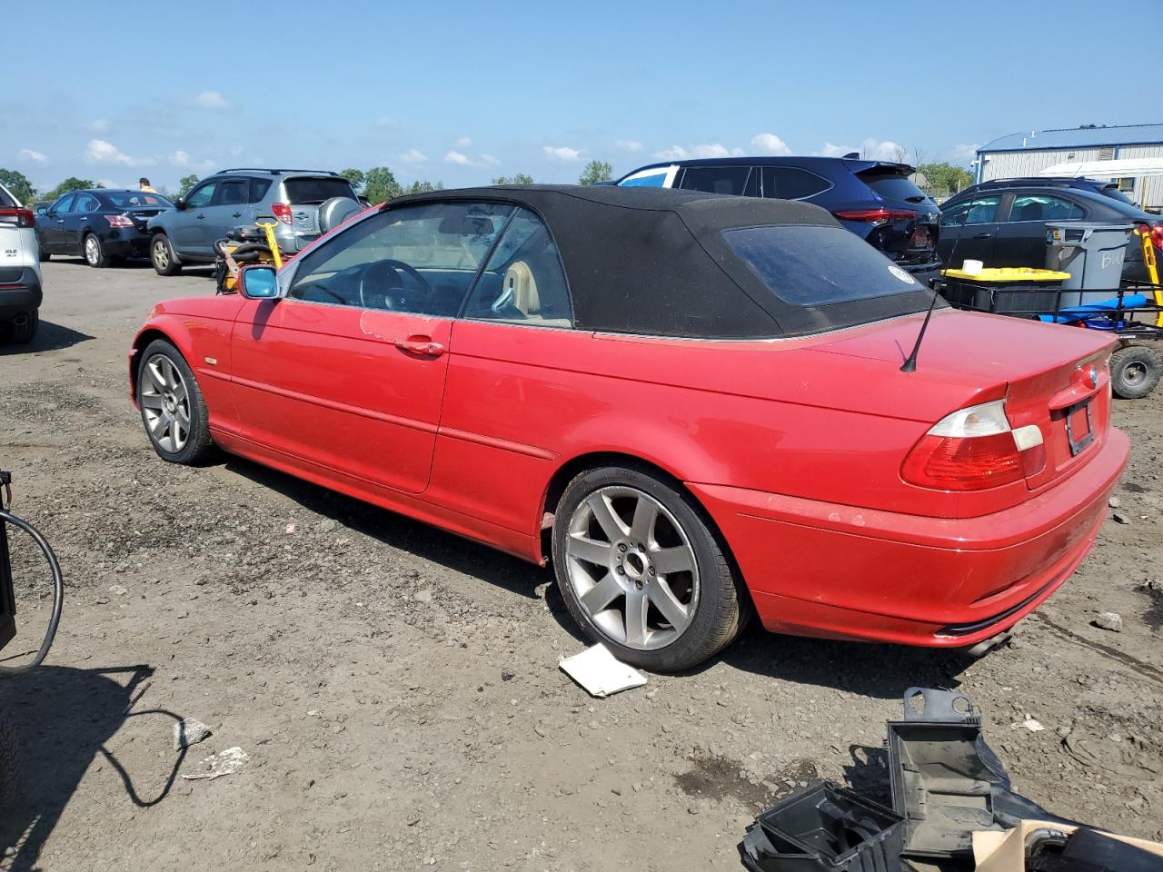 2003 BMW 325 Ci red null gas WBABS33433PG91300 photo #3