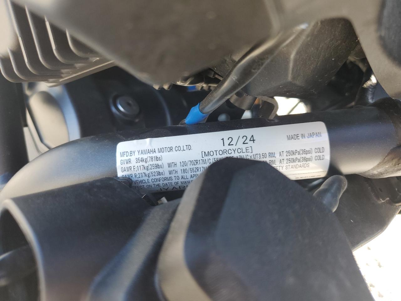 2025 Yamaha Mtn690 VIN: JYARM48E1SA002058 Lot: 67982865