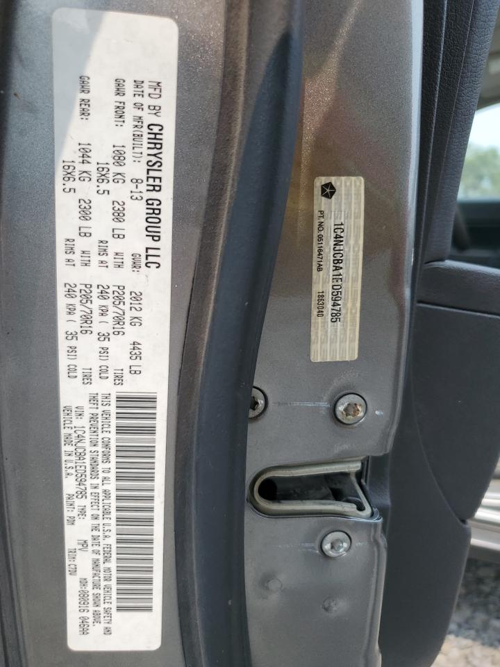 2014 Jeep Compass Sport VIN: 1C4NJCBA1ED594785 Lot: 66941675