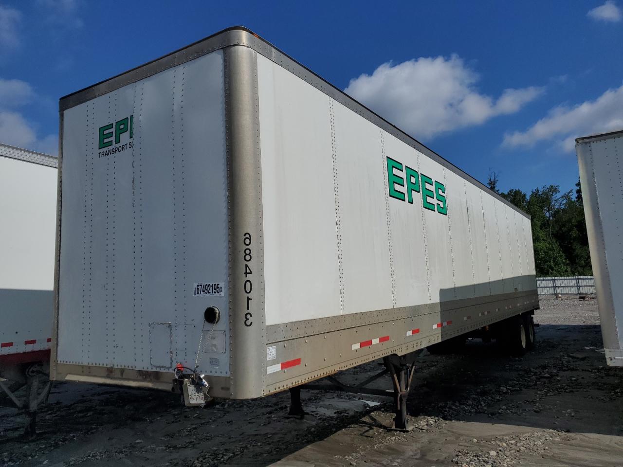 2014 Wabash Dry Van Trailer white   1JJV482D2EL823907 photo #4