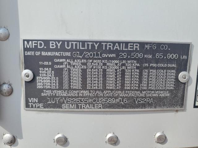 2012 UTILITY VS2RA REFRIGERATED VAN TRAILER