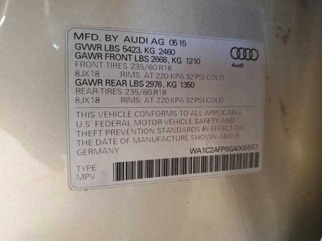 2016 AUDI Q5 PREMIUM  
