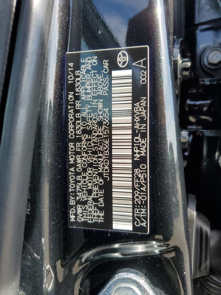 JTDKDTB36E1573654 2014 Toyota Prius C