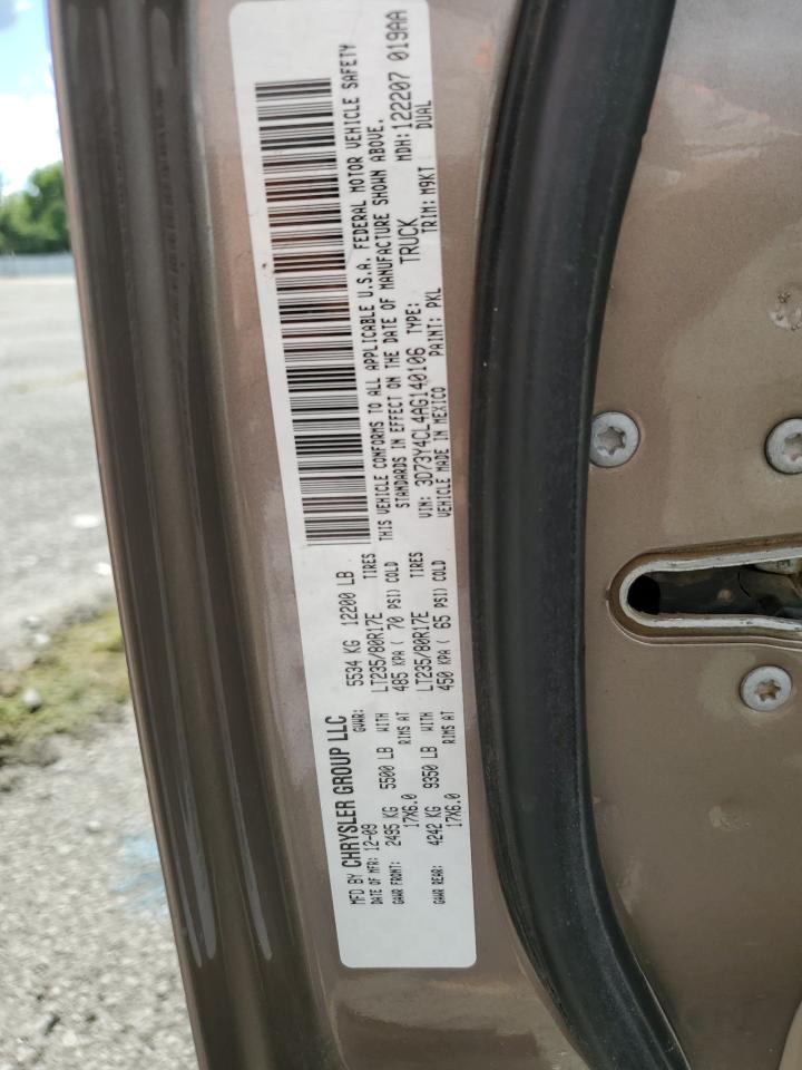 2010 Dodge Ram 3500 VIN: 3D73Y4CL4AG140106 Lot: 68444505