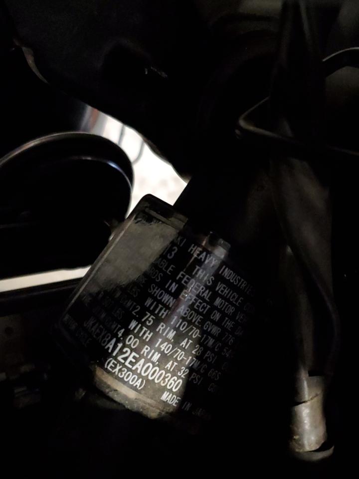 2014 Kawasaki Ex300 A VIN: JKAEX8A12EA000360 Lot: 70566555