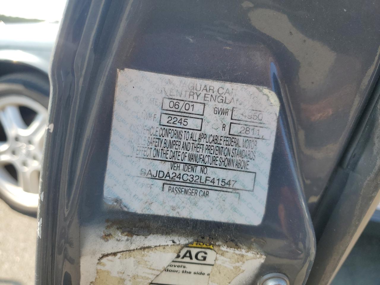 1999 Jaguar Xj8 VIN: SAJHX1043XC857446 Lot: 67532365