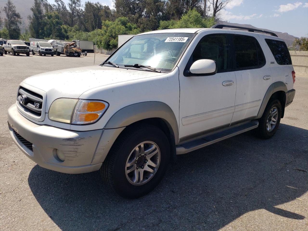 2004 Toyota Sequoia Sr5 white null gas 5TDZT34A04S229591 photo #1