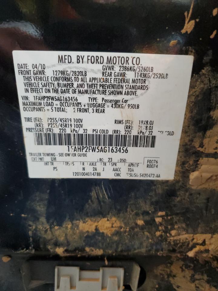 2010 Ford Taurus Limited VIN: 1FAHP2FW5AG163456 Lot: 67911215