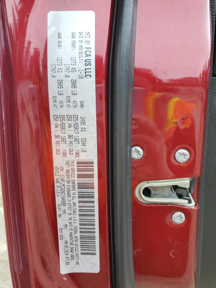 2019 Jeep Cherokee Latitude VIN: 1C4PJMCB2KD104999 Lot: 69859985