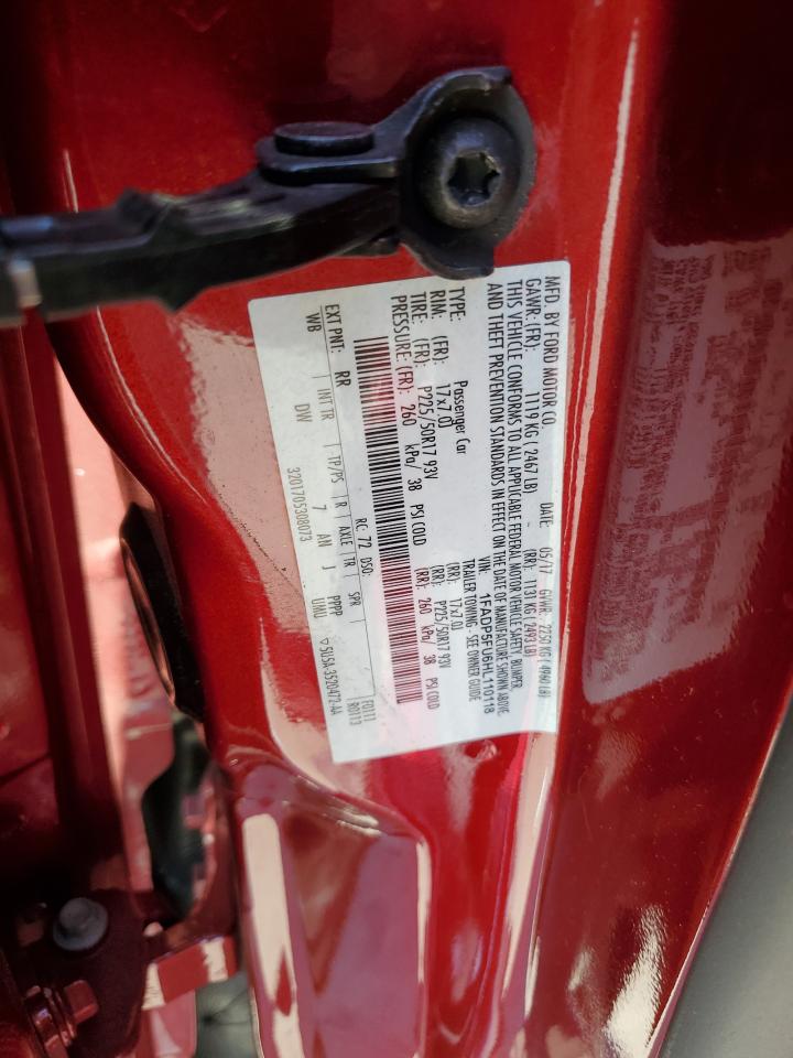 2017 Ford C-Max Titanium VIN: 1FADP5FU6HL110118 Lot: 70360375