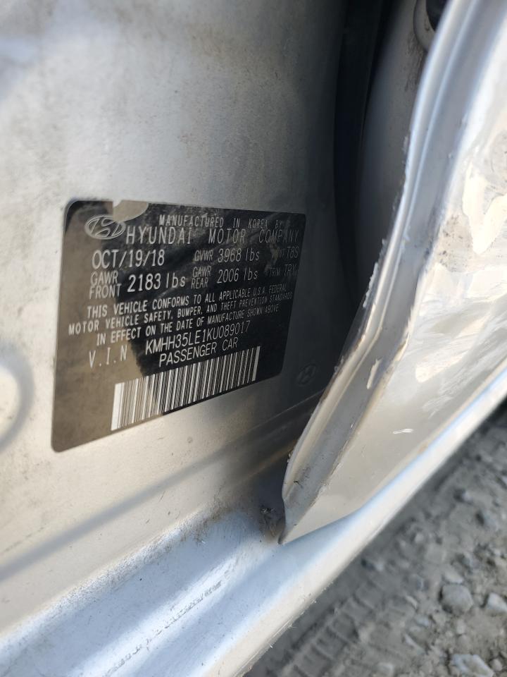 2019 Hyundai Elantra Gt VIN: KMHH35LE1KU089017 Lot: 70383545