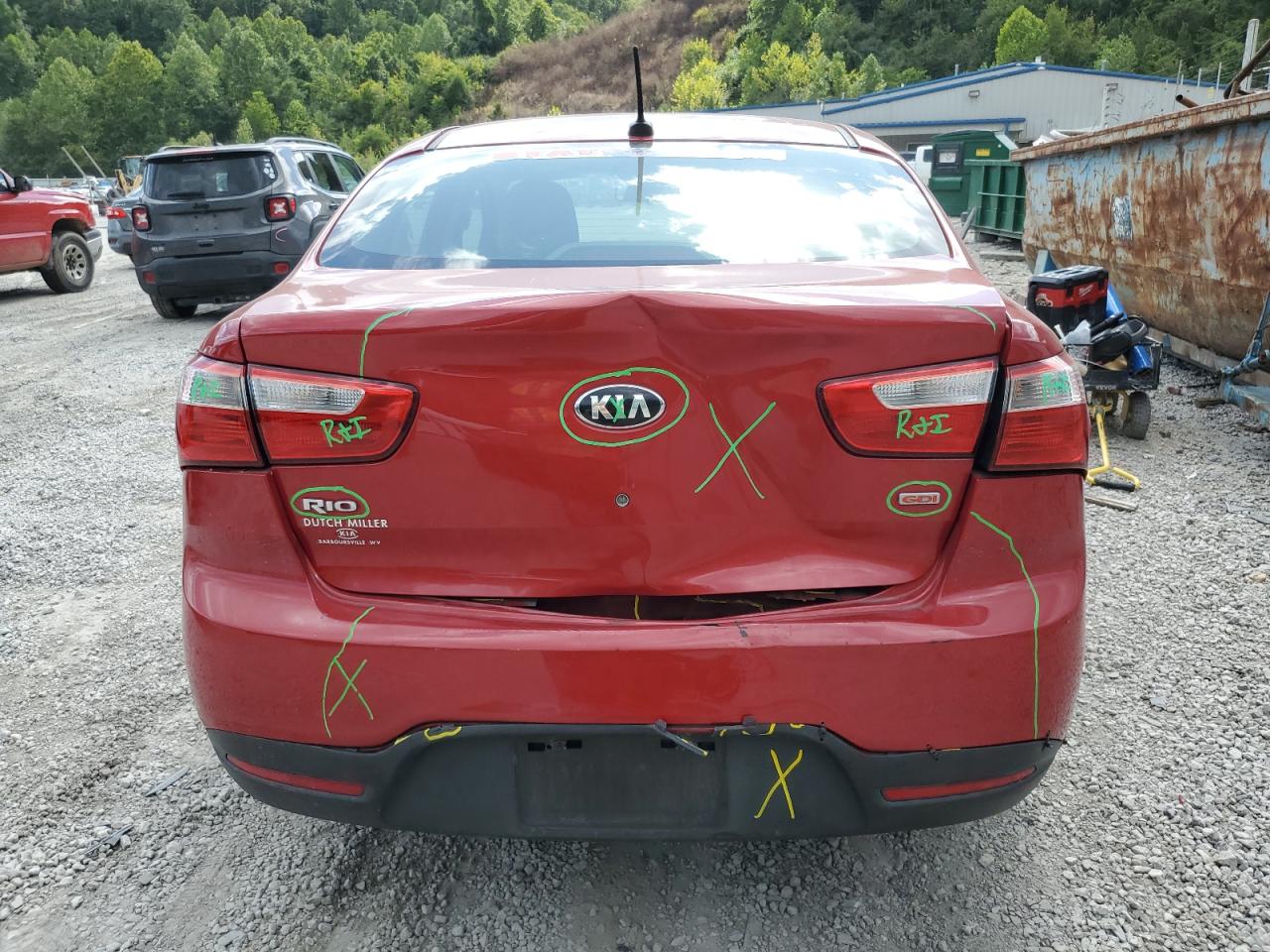 2015 Kia Rio Lx VIN: KNADM4A35F6443222 Lot: 70381835