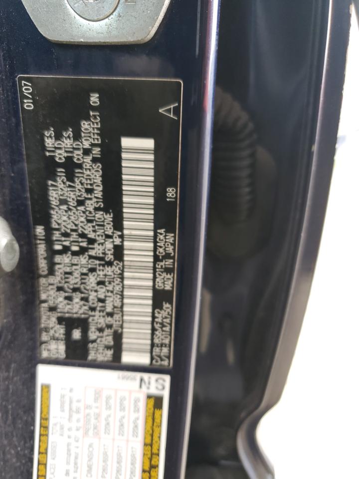 2007 Toyota 4Runner Sr5 VIN: JTEBU14R978091952 Lot: 66707365