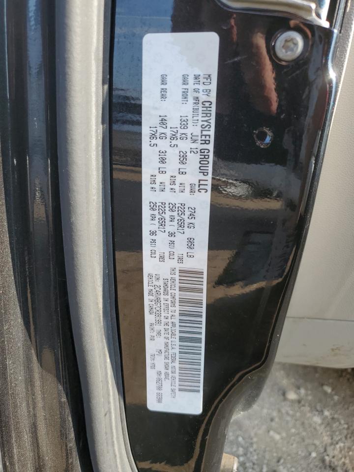 2012 Volkswagen Routan Se VIN: 2C4RVABG7CR391991 Lot: 67465185