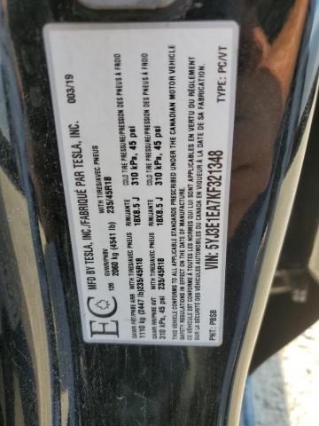 2019 TESLA MODEL 3   
