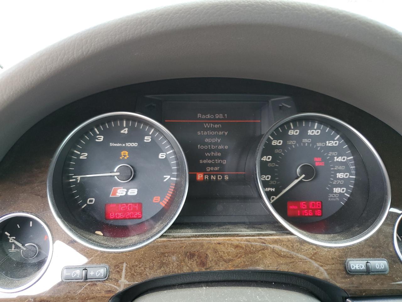 2007 Audi S8 Quattro VIN: WAUPN44E97N021260 Lot: 69070985