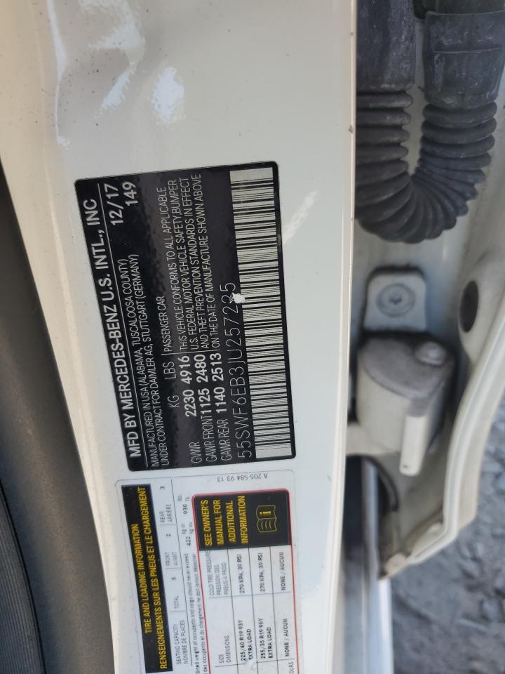 2018 Mercedes-Benz C 43 4Matic Amg VIN: 55SWF6EB3JU257225 Lot: 70135135