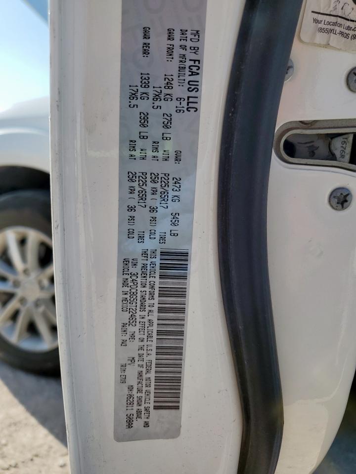 2016 Dodge Journey Sxt VIN: 3C4PDCBG5GT224652 Lot: 69787405