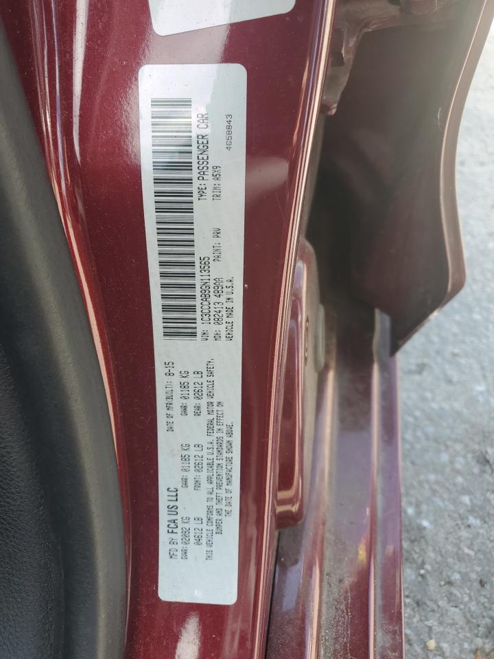 2016 Chrysler 200 Limited VIN: 1C3CCCAB9GN113565 Lot: 70765715