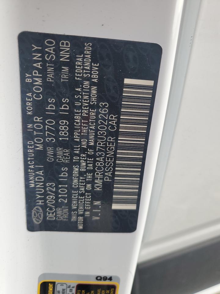 2024 Hyundai Venue Sel VIN: KMHRC8A37RU302263 Lot: 69734125