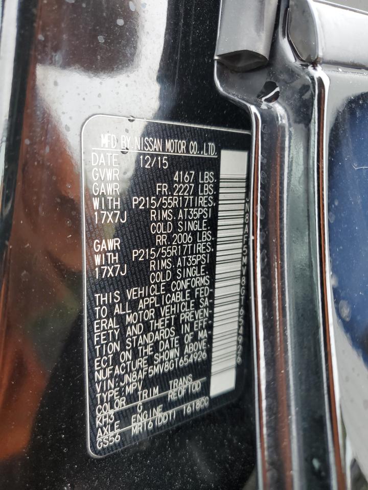 2016 Nissan Juke S VIN: JN8AF5MV8GT654926 Lot: 69352955