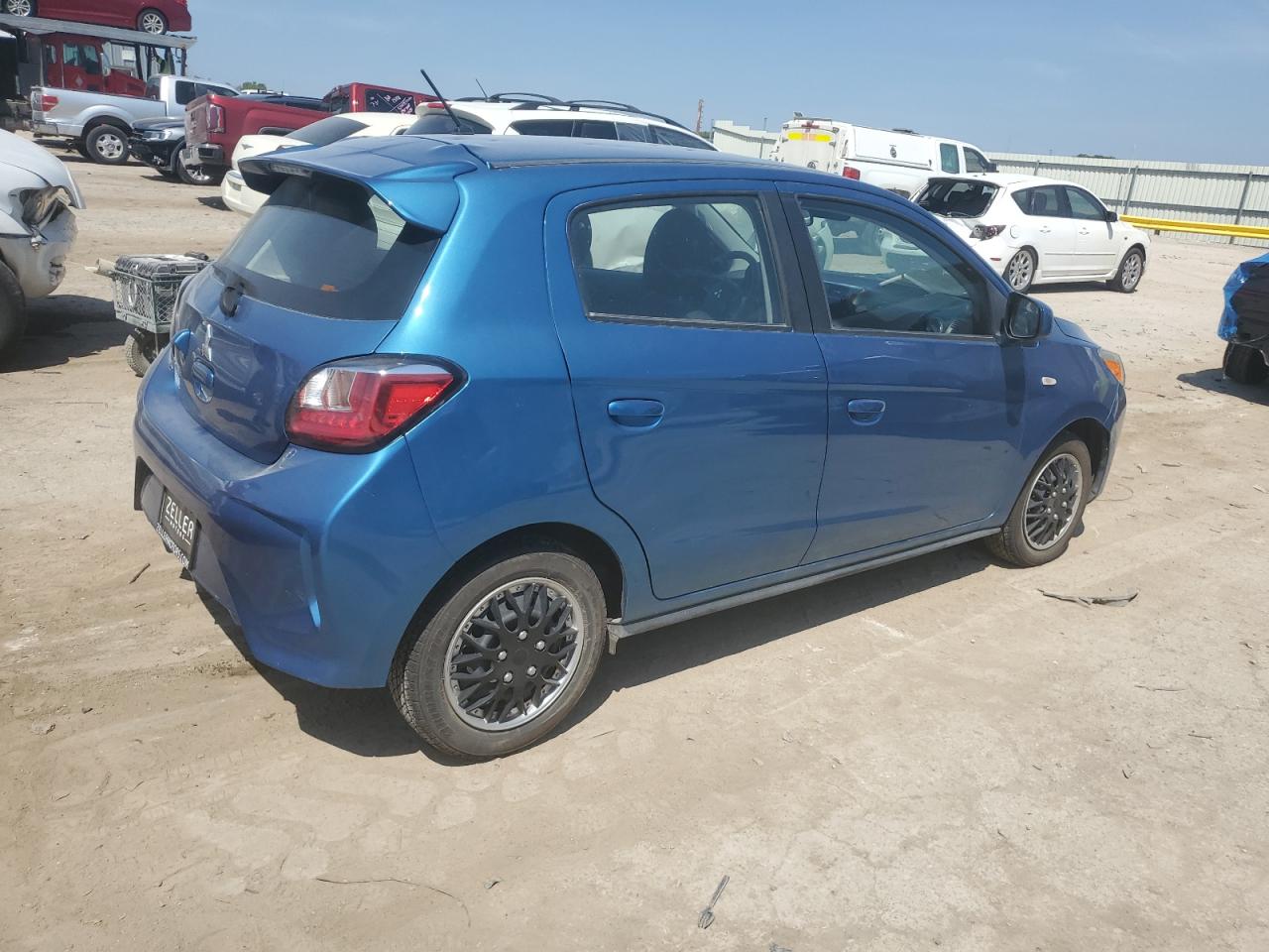 2021 Mitsubishi Mirage Es blue null gas ML32AUHJ4MH009885 photo #4