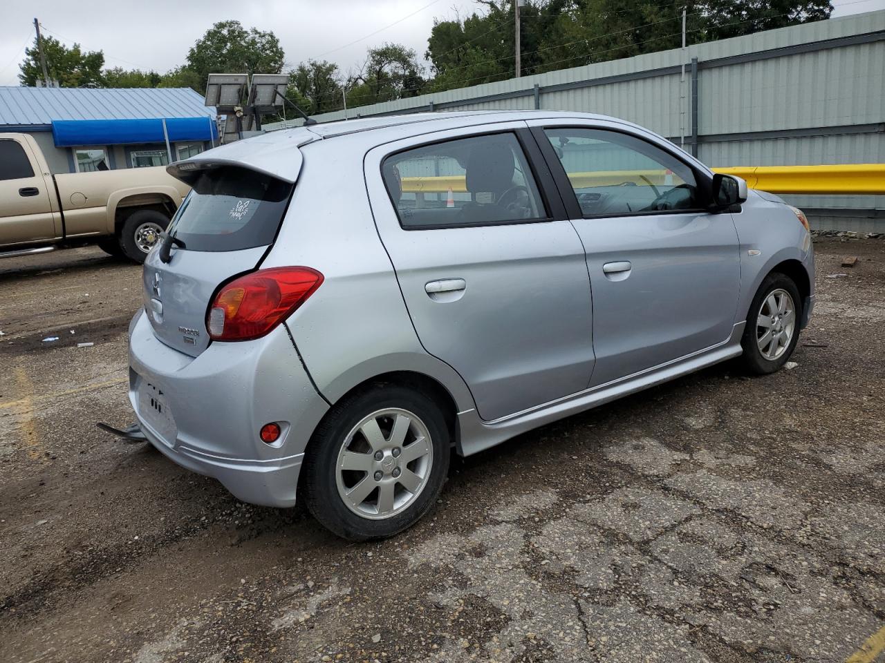 2015 Mitsubishi Mirage Es blue hatchback gas ML32A4HJ5FH059178 photo #4