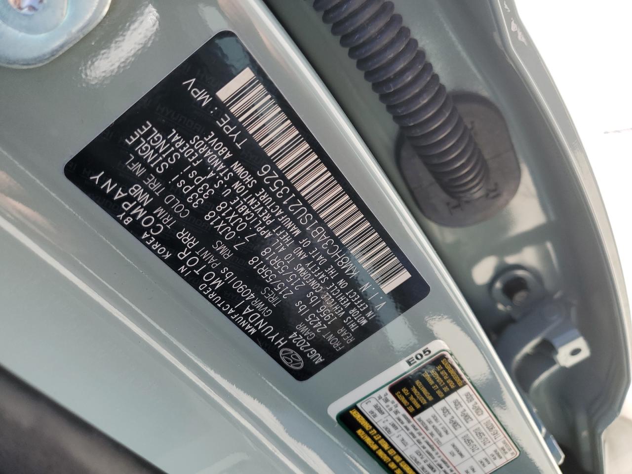 2025 Hyundai Kona Sel VIN: KM8HC3AB1SU213526 Lot: 70224455