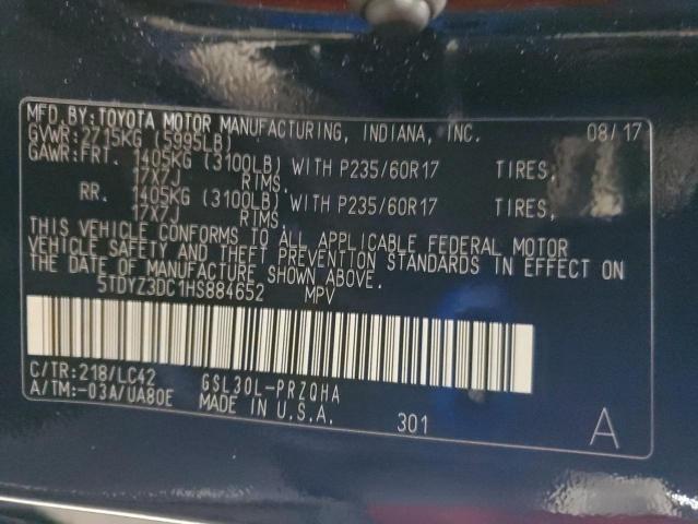2017 TOYOTA SIENNA XLE  