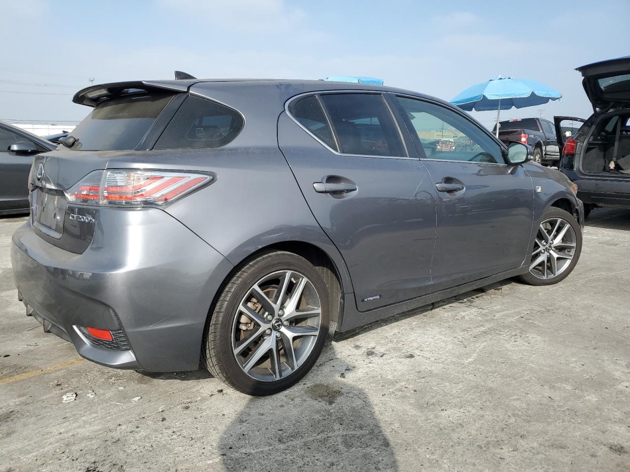 2015 Lexus Ct 200 grey hatchback hybrid JTHKD5BH6F2229064 photo #4