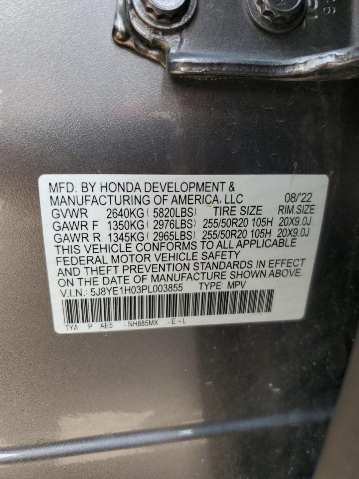 2023 Acura Mdx A-Spec VIN: 5J8YE1H03PL003855 Lot: 70515485