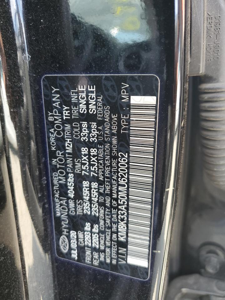 2021 Hyundai Kona Limited VIN: KM8K33A50MU620062 Lot: 69649855
