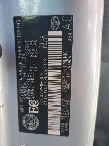 2009 TOYOTA COROLLA MATRIX   