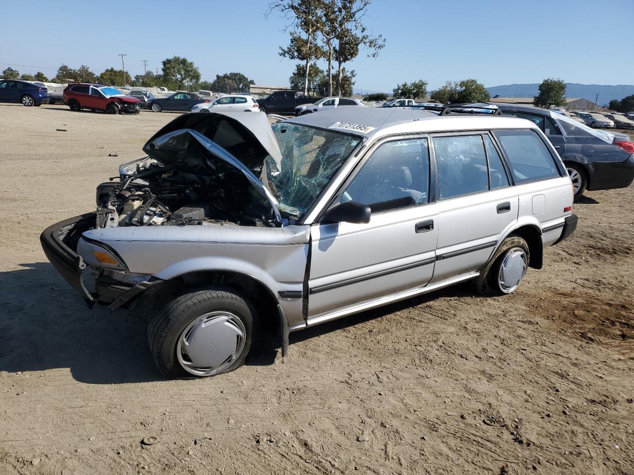 1992 Toyota Corolla Dlx grey null gas JT2AE94K8N3497318 photo #1
