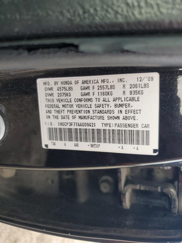 2010 Honda Accord Ex VIN: 1HGCP3F77AA009421 Lot: 68133905